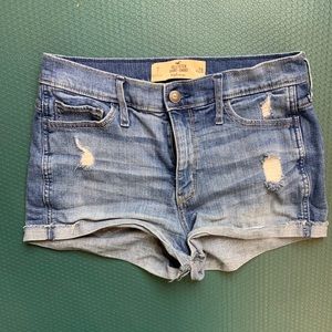 Hollister Short Shorts High Rise Denim 28
